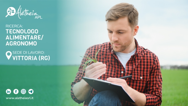 TECNOLOGO ALIMENTARE / AGRONOMO
