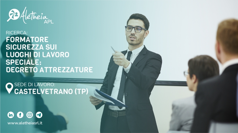 FORMATORE SICUREZZA LUOGHI DI LAVORO SPECIALE: DECRETO ATTREZZATURE